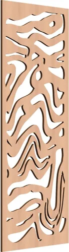 Miniatura 29 de 9 3/8"W x 24 3/8"H x 1/4"T Northfield Decorativos Paneles de Pared de Madera Calado, Abedul