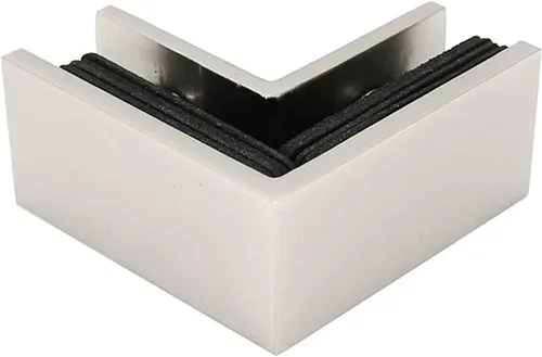 Miniatura 2 de Manga cuadrada de latón de 90 grados para sujetar sobre la puerta de la ducha Abrazadera de vidrio para 5/16" a 1/2" (8 a 0.472 in) de espesor