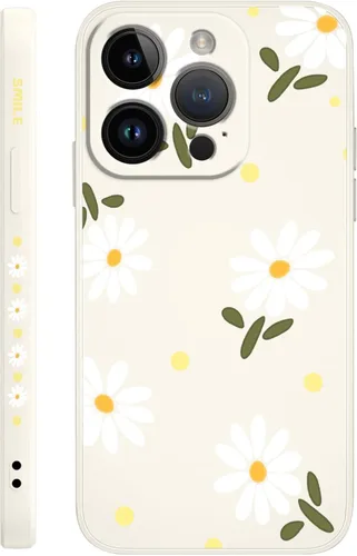 Miniatura 12 de LEECG Funda para iPhone 14 con Patrón de Flores de Mariposa de Astronauta, Forro de Microfibra Suave Anti-Rayones en el Interior, Cubierta