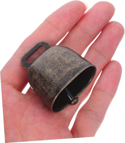 Miniatura 4 de Colgante de campana de vaca de metal manejado: 4pcs latón vaca caballo campana ovejas pastando campanas de cobre ganado granja animal fuerte bronce