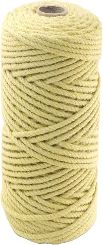 Miniatura 66 de Cuerda de yute natural, 1.5 pulgadas de diámetro, 50 pies de largo, 4 hebras, manualidades y manualidades, decoración de jardín y hogar, hamaca