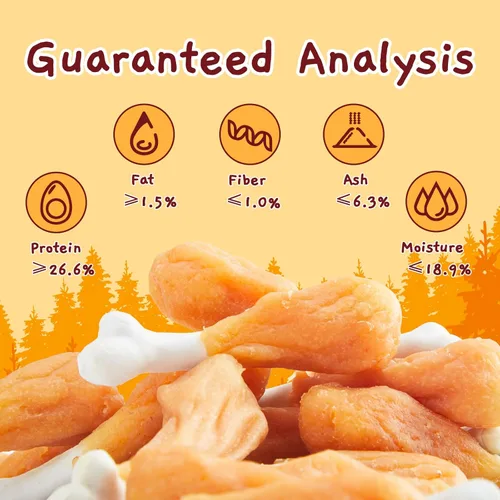 Miniatura 5 de Jungle Calling - Golosinas masticables de pollo para perros, huesos de calcio de pollo real sin cuero crudo para limpieza de dientes y aliento