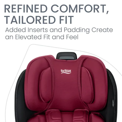 Miniatura 8 de Britax Poplar S Asiento convertible para automóvil, asiento de automóvil 2 en 1 con diseño delgado de 17 pulgadas, tecnología ClickTight, ónix rubí