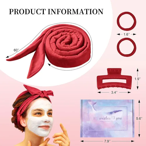 Miniatura 6 de Diadema de Varilla Rizadora sin Calor, Mejorada de 60" Extra Larga, Diadema de Rizos sin Calor, Rizadores de Cabello Suaves para Dormir, Rodillos
