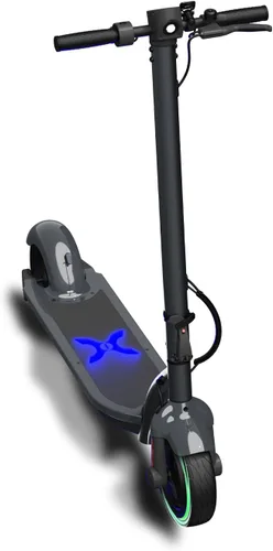 Hover-1 Alpha 2.0 Foldable Electric Scooter with 450W Brushless Motor, 18 mph Max Speed, 10” Air-Filled Tires and 12 Mile Range Gris