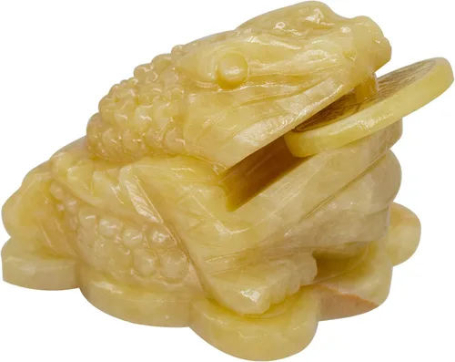 Feng Shui Jade Rana de dinero de tres patas, estatua de sapo de dinero, estatua de sapo de dinero, decoración para tablero de instrumentos del