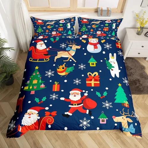 Miniatura 15 de Erosebridal Divertida funda de edredón de Halloween para niños, juego de ropa de cama de calabaza fantasma, decoración de Halloween para niños