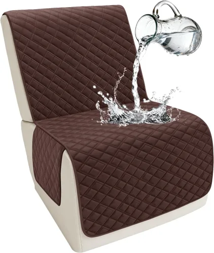Miniatura 32 de Arfntevss Fundas para sofá seccional reclinable para sofá seccional en forma de L, funda antideslizante lavable para sofá reclinable con forma de L
