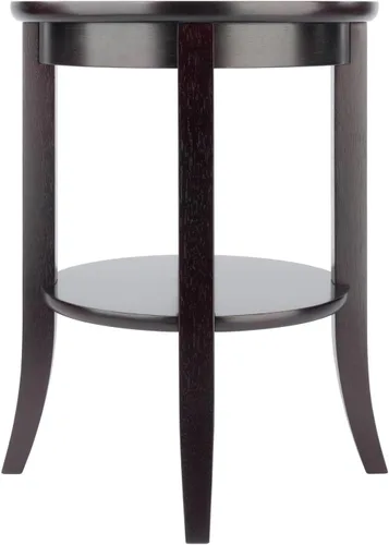 Miniatura 8 de Winsome Génova - Mesa de centro rectangular con tapa de cristal y estante y mesa ocasional de Génova de madera, color espresso