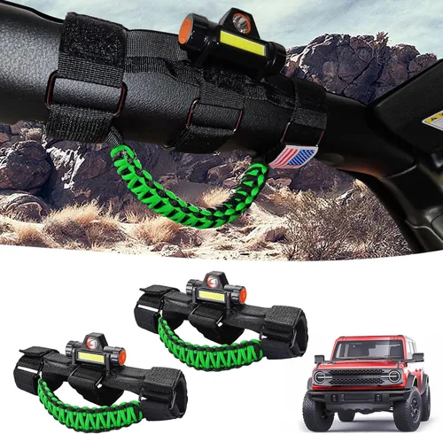 Miniatura 14 de GAIZON Paquete de 4 asas de agarre para Jeep Wrangler, accesorios Sahara Freedom Rubicon CJ YJ TJ JL JK LJ JLU JKU, Gladiator JT 1955-2023, Negro
