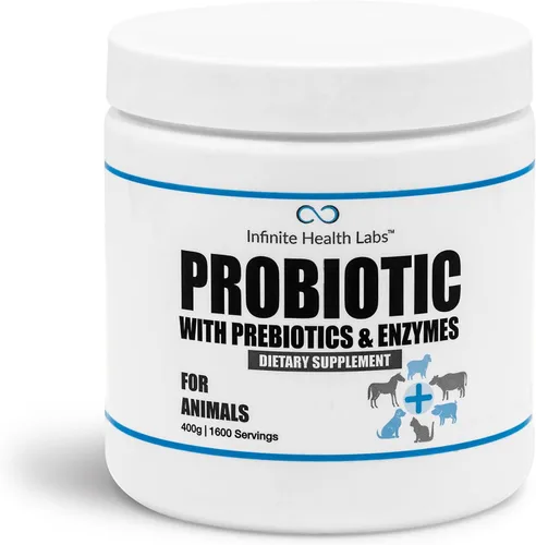 Probióticos para perros y gatos - Polvo de enzimas y prebióticos para mascotas formulado por veterinarios para la salud digestiva, intestinal e