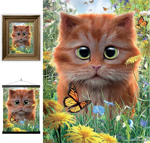 Miniatura 38 de Impresiones de arte de pared lenticular 3D LiveLife - El amor de un padre de Deluxebase. Póster 3D de león sin marco. Decoración de pared perfecta.