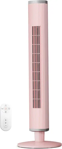 Miniatura 11 de COWSAR Ventilador de torre con control remoto, 6 velocidades, 4 modos, temporizador de 24 horas, oscilación de 60° para dormitorio, oficina, cocina