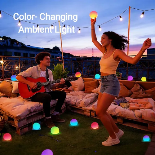 Miniatura 9 de LOFTEK Luces flotantes de piscina de 3 pulgadas, luces de piscina recargables que cambian de color, luz LED impermeable IP65, lámpara de bañera