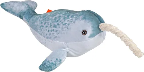 Wild Republic Peluche Narwhal, animal de peluche, regalo para niños, océano vivo, 12 pulgadas