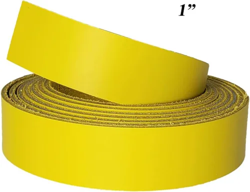 Miniatura 7 de Amarillo Tiras de piel 2 inch de ancho hasta 96 inch de largo – 6 – 7. (2.4 – 2,8 mm.) LATIGO tiras de piel por pitka piel