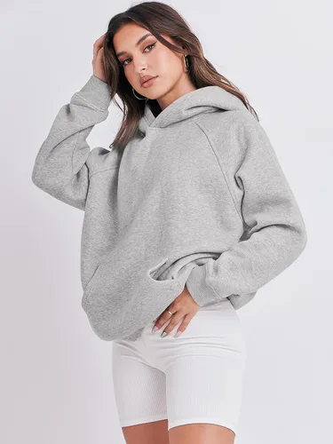 Miniatura 3 de ANRABESS - Sudaderas con capucha para mujer, sobre talla, de vellón de manga larga, modelo de 2024, para otoño