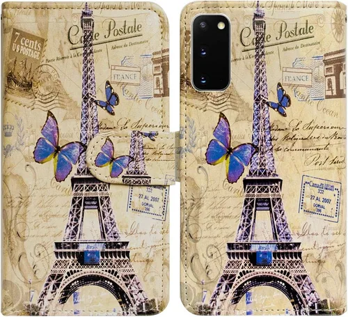 Miniatura 27 de Bcov Funda para Galaxy S20 5G, diseño de pájaro negro y verde con tapa para Samsung Galaxy S20 5G
