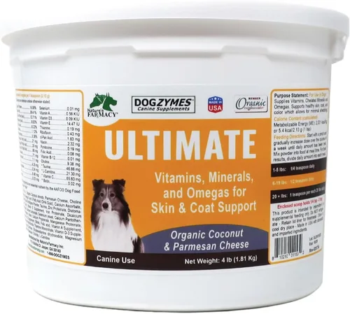 Miniatura 9 de Dogzymes Ultimate Skin and Coat con aceite de algas y coco orgánico (8 onzas)