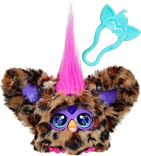 Miniatura 9 de Furby Furblets Bam-Boo Mini Friend, juguetes de peluche electrónicos para niñas y niños, panda, blanco y negro, habla furbish y reproduce música