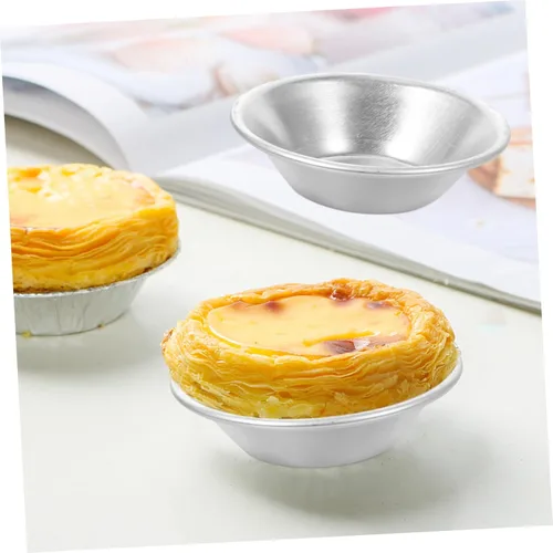 Miniatura 7 de Homoyoyo Moldes para tartas de chocolate, 10 unidades, cacerola para quiche, mini moldes para tartas, herramienta para hornear galletas, sartén
