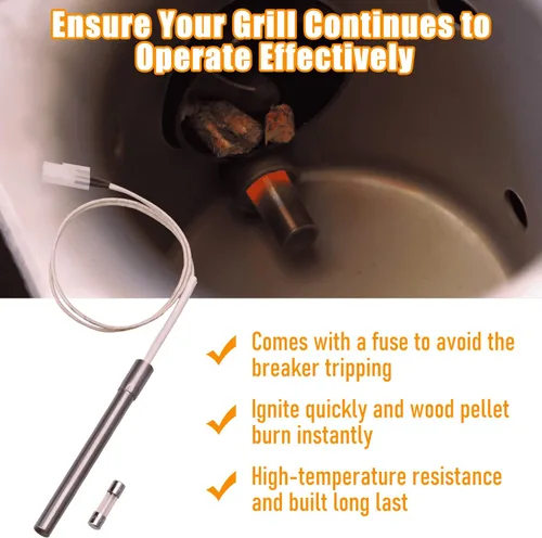 Miniatura 5 de Kit de piezas de repuesto para ahumador Pit Boss y Traeger para parrilla de pellets, incluye motor de barrena de 2.0 RPM, ventilador de inducción