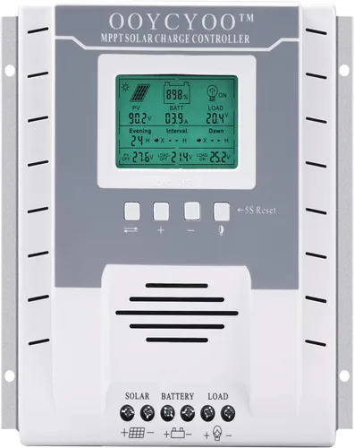 Miniatura 7 de Controlador solar MPPT de 100 amperios, entrada de 100 V, batería de litio LiFePO4 (plomo ácido AGM), voltaje de entrada máximo 100 V, potencia 1300