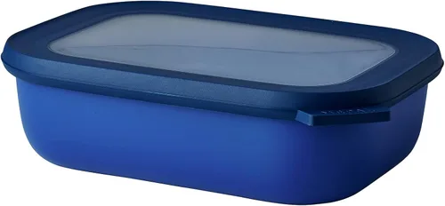 Miniatura 10 de Mepal Cirqula - Recipiente circular rectangular para almacenar y servir alimentos con tapas transparentes, perfecto para preparación de alimentos