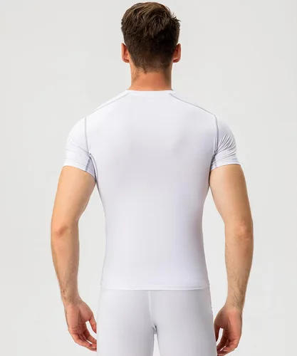 Miniatura 3 de Camisetas deportivas de compresión para hombre, camisetas deportivas de manga corta para entrenamiento, camisetas de secado fresco, camisetas