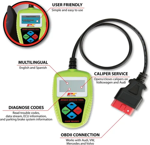 Miniatura 2 de Performance Tool W3000 Herramienta electrónica de freno de estacionamiento, verde