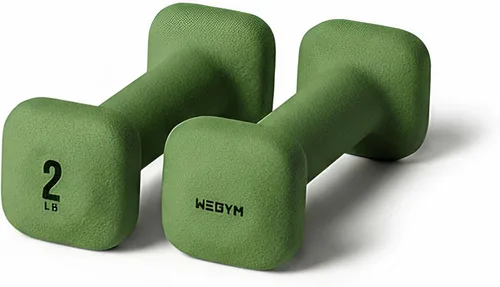 Miniatura 26 de WeGym SafeGrip Square Dumbbells with Anti Slip Handles, Aesthetic Free Weights for Home Workouts, Stable Design Prevents Rolling during Floor