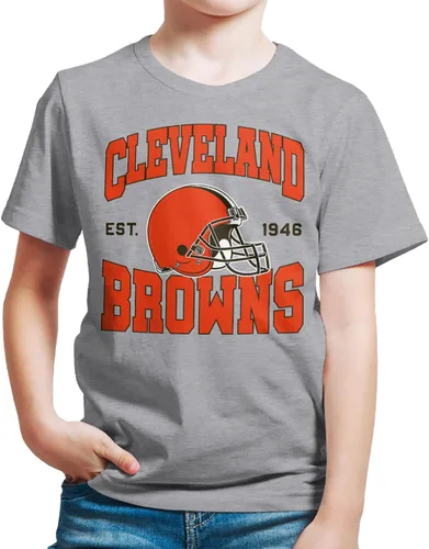 Miniatura 7 de Junk Food Clothing x NFL - Casco de equipo - Camiseta de manga corta para niños y niñas con licencia oficial de la NFL