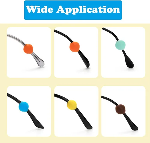 Miniatura 4 de OPUGIT - Ganchos para orejas de gafas, retenedor de punta de sien de silicona antideslizante, retenedor de gafas cómodo para gafas de sol y gafas
