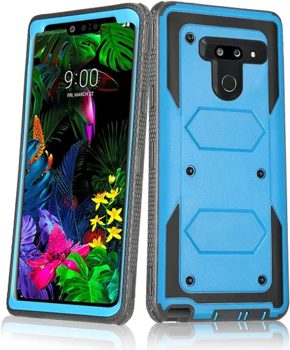 Miniatura 13 de Asuwish Funda de teléfono para LG G8 ThinQ, híbrida, resistente, a prueba de golpes, a prueba de caídas, cuerpo completo, resistente, teléfono