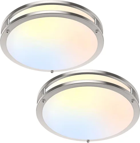 Miniatura 18 de Lámpara de techo LED de montaje empotrado de 36 W, lámpara de techo LED de 13 pulgadas 3600 LM, lámpara de techo moderna 2700 K/3000 K/4000 K/5000