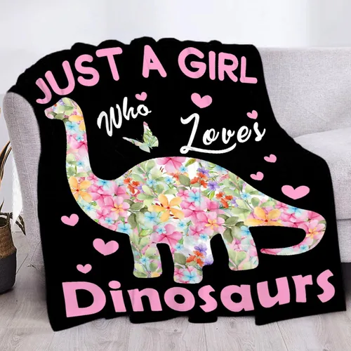 Miniatura 20 de Manta de dinosaurio personalizada con nombre, manta de bebé personalizada para niñas y niños, regalo para bebés, recién nacidos, niños, manta