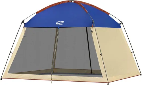 Miniatura 20 de CAMPROS CP Tienda de campaña de casa con pantalla de 10 x 10 pies, toldo con malla de pantalla de malla para patios, actividades de camping al aire