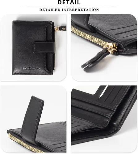 Miniatura 4 de Cartera pequeña, Negro, PU