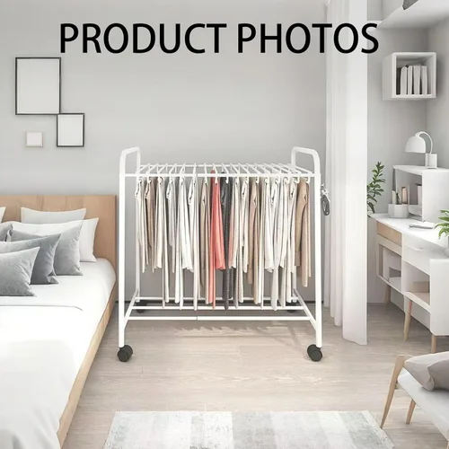 Miniatura 7 de Slide Out Pants Rack Closet Hanger Bar Pull Trousers Tie Belts Scarf Racks Top Mounted Wardrobe Clothes for Closet Retractable,Retractable Pants