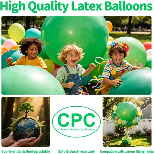 Miniatura 63 de 32 piezas de globos grandes morados de 18 pulgadas, globos redondos grandes de látex para decoración de cumpleaños y bodas. (morado)