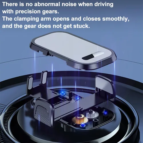 Miniatura 5 de HZEL Soporte de teléfono para automóvil, 2 en 1, soporte para ventilación de aire automotriz para parabrisas de salpicadero, soporte ajustable