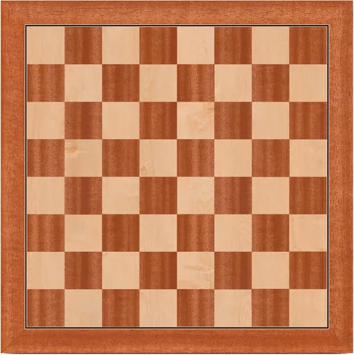 Miniatura 2 de A&A Tablero de ajedrez profesional de madera de 21.25 pulgadas, incrustaciones de caoba y arce, cuadrados de 2.25 pulgadas sin notación