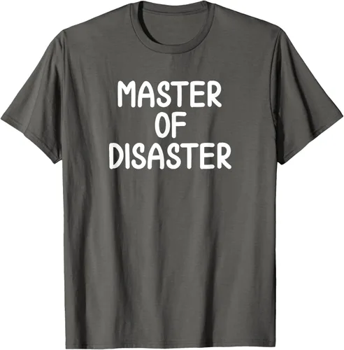 Miniatura 36 de Camiseta divertida con texto en inglés "Master Of Disaster