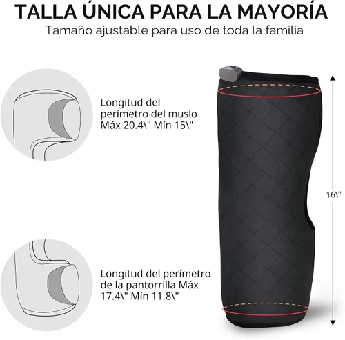Miniatura 7 de ComfIer - Rodillera calentada con masaje, masajeador de vibración con almohadilla térmica para dolor de rodilla, masajeador de piernas, rodillera