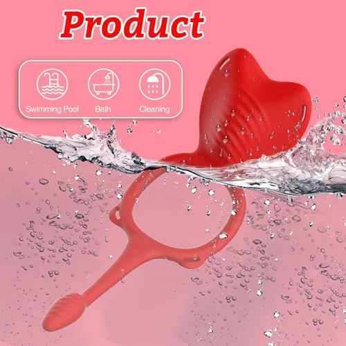 Miniatura 4 de Juguetes sexuales para parejas, vibrador portátil - bragas vibradoras con control remoto BDSM con 9 modos de vibración, anillo de pene con tapón