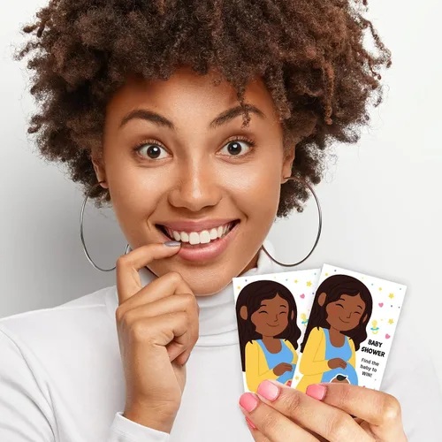Miniatura 4 de Juegos de baby shower - Encuentra al bebé para ganar - Boletos de lotería para baby shower, juegos de tarjetas para raspar, 4 ganadores, 4 diseños