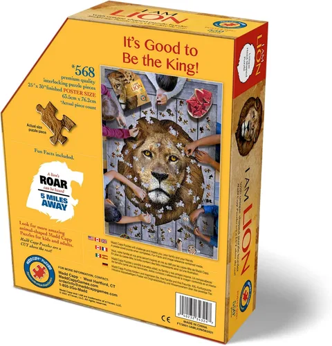 Miniatura 3 de Madd Capp Rompecabezas - I AM Lion - 550 piezas - Rompecabezas en forma de animal