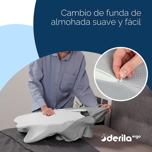 Miniatura 5 de Derila Ergo - Funda de almohada térmica para almohada cervical para cuello cervical, almohada refrescante para almohada de espuma viscoelástica