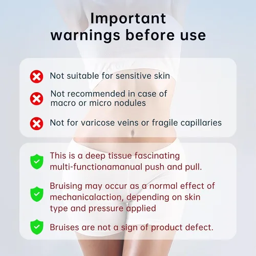 Miniatura 7 de Herramienta de masaje para celulitis, rodillo manual para celulitis, piel contorneada y más suave, alivia el dolor muscular de las piernas