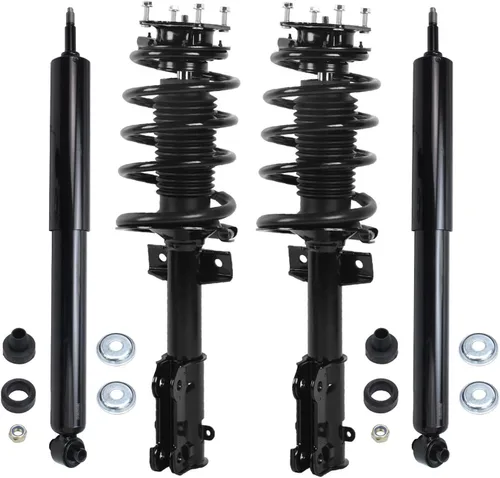 Miniatura 89 de Detroit Axle - Puntales y Amortiguadores para Chevy Traverse Buick Enclave GMC Acadia Saturn Outlook 2007-2012, 2 puntales delanteros con resorte